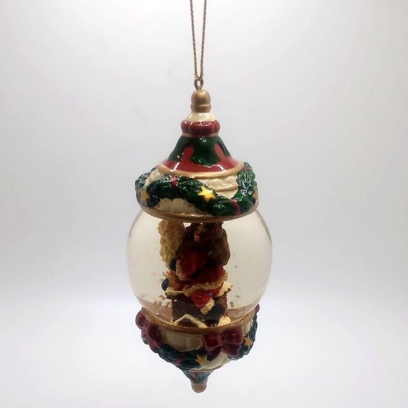 Kirkland Signature Santa Snow Water Globe Holiday Christmas Hanging Ornament 5" - Picture 3 of 12
